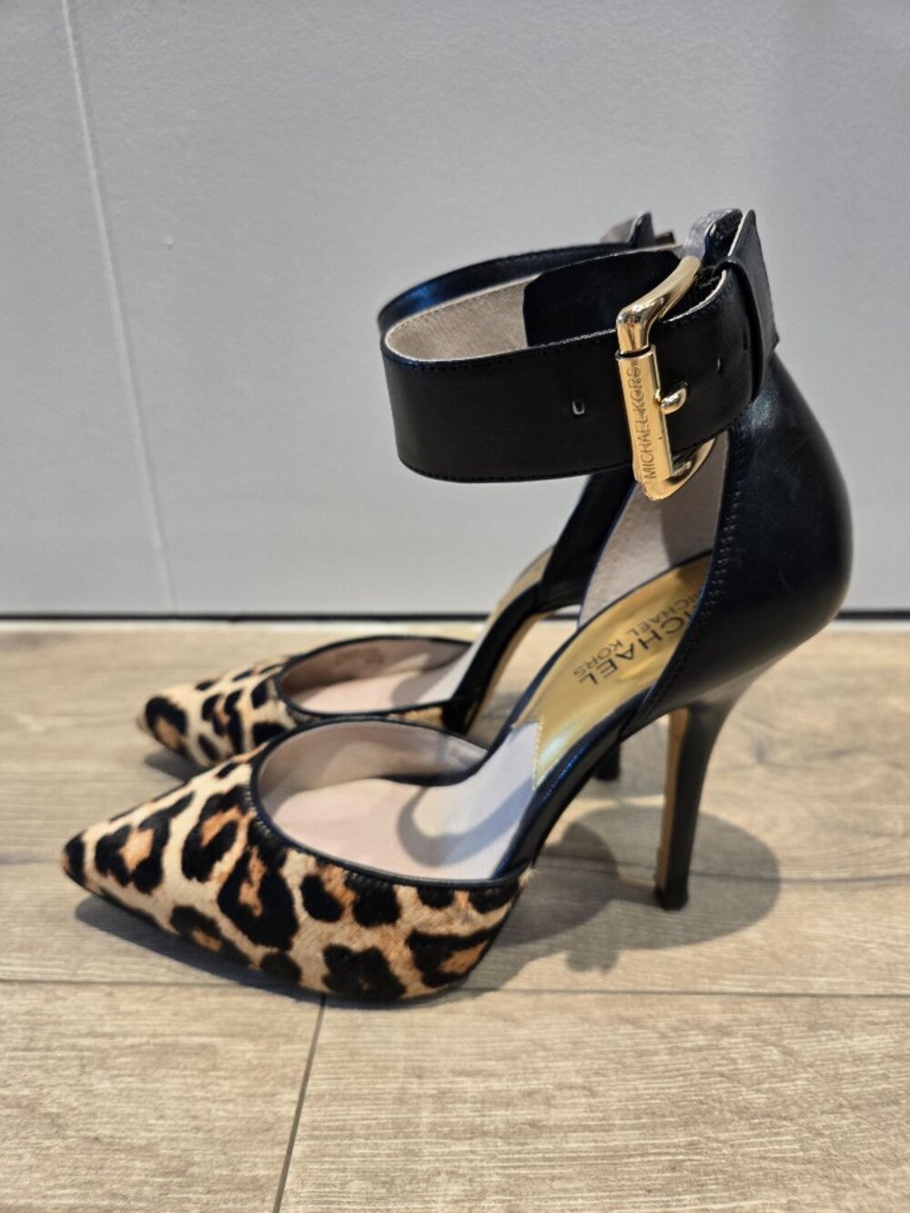 Michael Kors Leopard Print Leather Heels